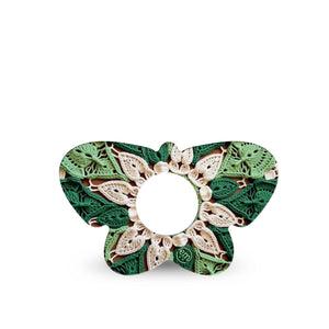 ExpressionMed Knit Monstera Infusion Butterfly, 5-Pack Cute woven knit flower Vinyl Decoration For Insulin Pump