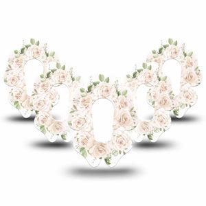 ExpressionMed Wedding Bouquet Dexcom G6 Flower Shape Tape 5-Pack Tape Floral Arrangement, Adhesive Patch Continuous Glucose Monitor Design