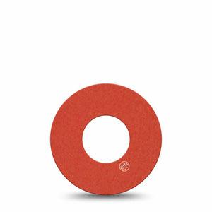 ExpressionMed Cherry Red Freestyle Libre and Libre 2 Plus Tape, Abbott Lingo, Single Tape Tomato Red Shade, Fixing Ring Tape Continuous Glucose Monitor Design