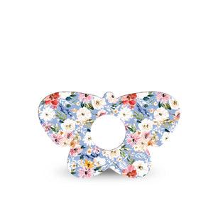 ExpressionMed Petal Breeze Freestyle Libre 3 and Libre 3 Plus Butterfly, Single Tape Delicate stems Waterproof Adhesive Tape for CGM