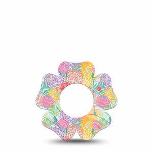 ExpressionMed Spring Flowers Freestyle Libre, Libre 2 Plus, and Abbott Lingo Flower, Single Tape Cheerful floral print Decorative Adhesive Tape for CGM