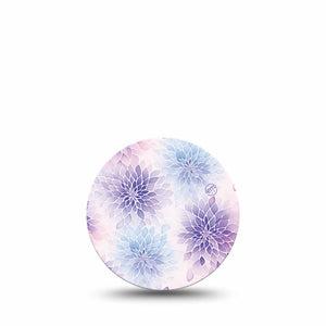 ExpressionMed Wisteria Fade Freestyle Libre 3 and Libre 3 Plus OverPatch, Single Tape Lavender flowers Adhesive Tape for CGM