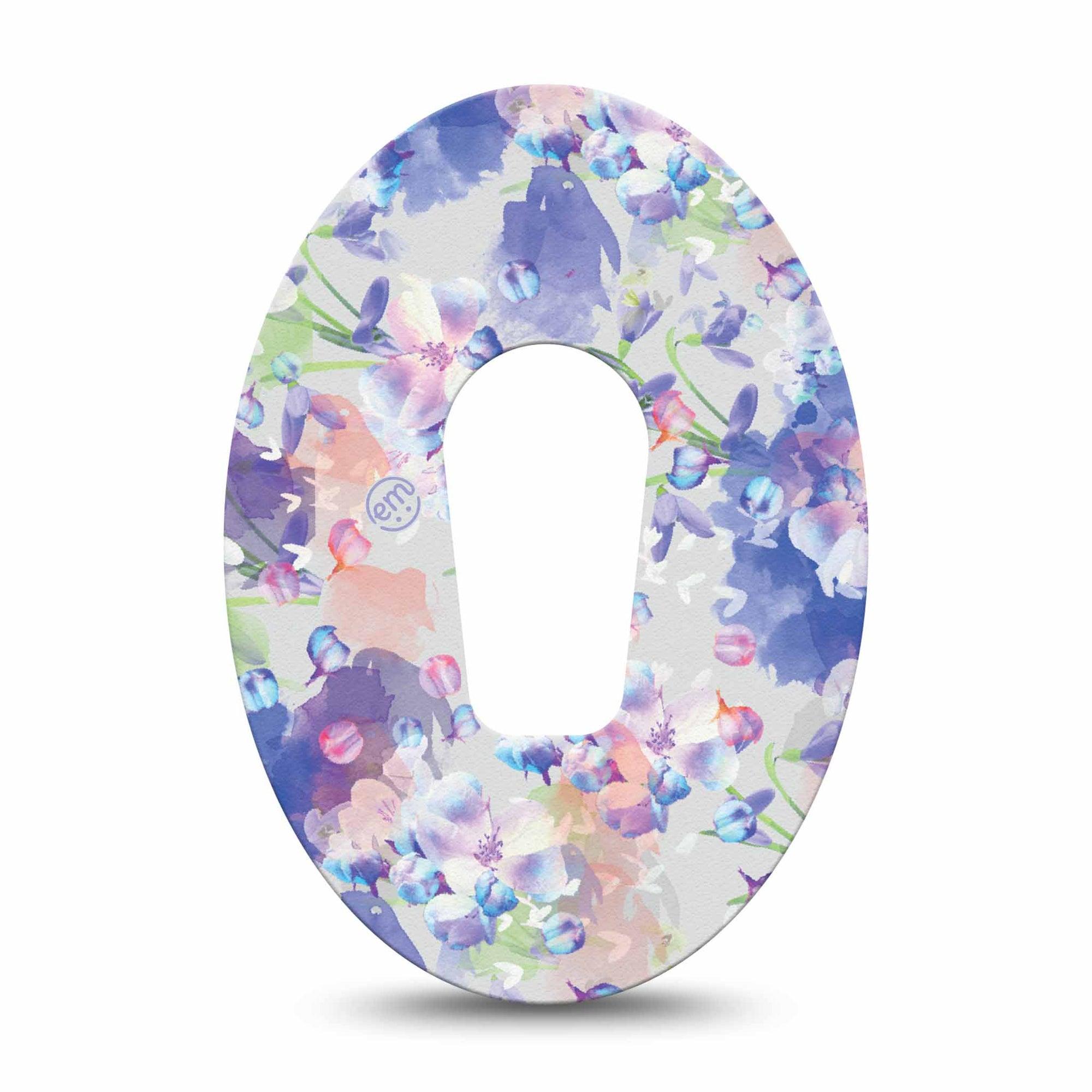 ExpressionMed Dreamy Blooms Dexcom G6 Tape Single pastel soft petals Plaster CGM Design