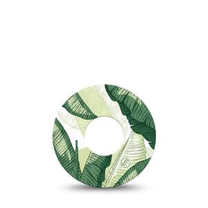 ExpressionMed Palm Leaf Infusion Set Gumdrop, 5-Pack Tropical palm leaves Decorative Patch For Insulin Pump