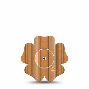 ExpressionMed Golden Oxford Freestyle Libre, Libre 2 Plus, and Abbott Lingo Flower, Single Tape and Single Sticker Orange stripes Adhesive Tape for CGM