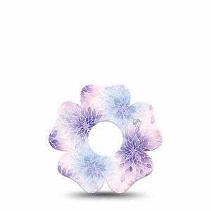 ExpressionMed Wisteria Fade Freestyle Libre 3 and Libre 3 Plus Flower, Single Tape Spring purple bouquet Decorative Adhesive Tape for CGM