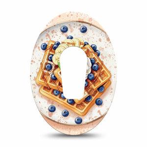ExpressionMed Breakfast Dexcom G6, Single Tape Delicious breakfast Fixing Ring Tape for Continuous Glucose Monitor