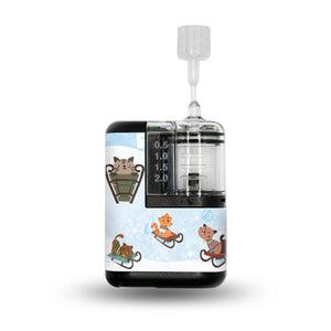 ExpressionMed Sledding Cats In Sweaters Tandem Mobi Sticker Single Sticker Only Sweater Weather, Vinyl Decoration Pump Design