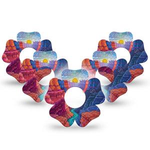 ExpressionMed Grand Canyon Infusion Flower, 10-Pack southwest landscape design Fixing Ring Patch For Pump