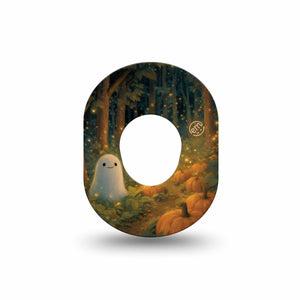 ExpressionMed Woodland Ghost Dexcom G7 and Dexcom Stelo Glucose Biosensor System Mini, Single Tape autumn woodland style Waterproof Plaster for CGM