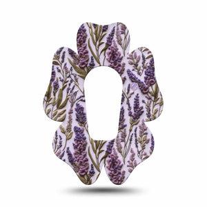 ExpressionMed Stitched Bloom Dexcom G6 Flower, Single Tape 3d embroidery inspired Overlay Tape for CGM