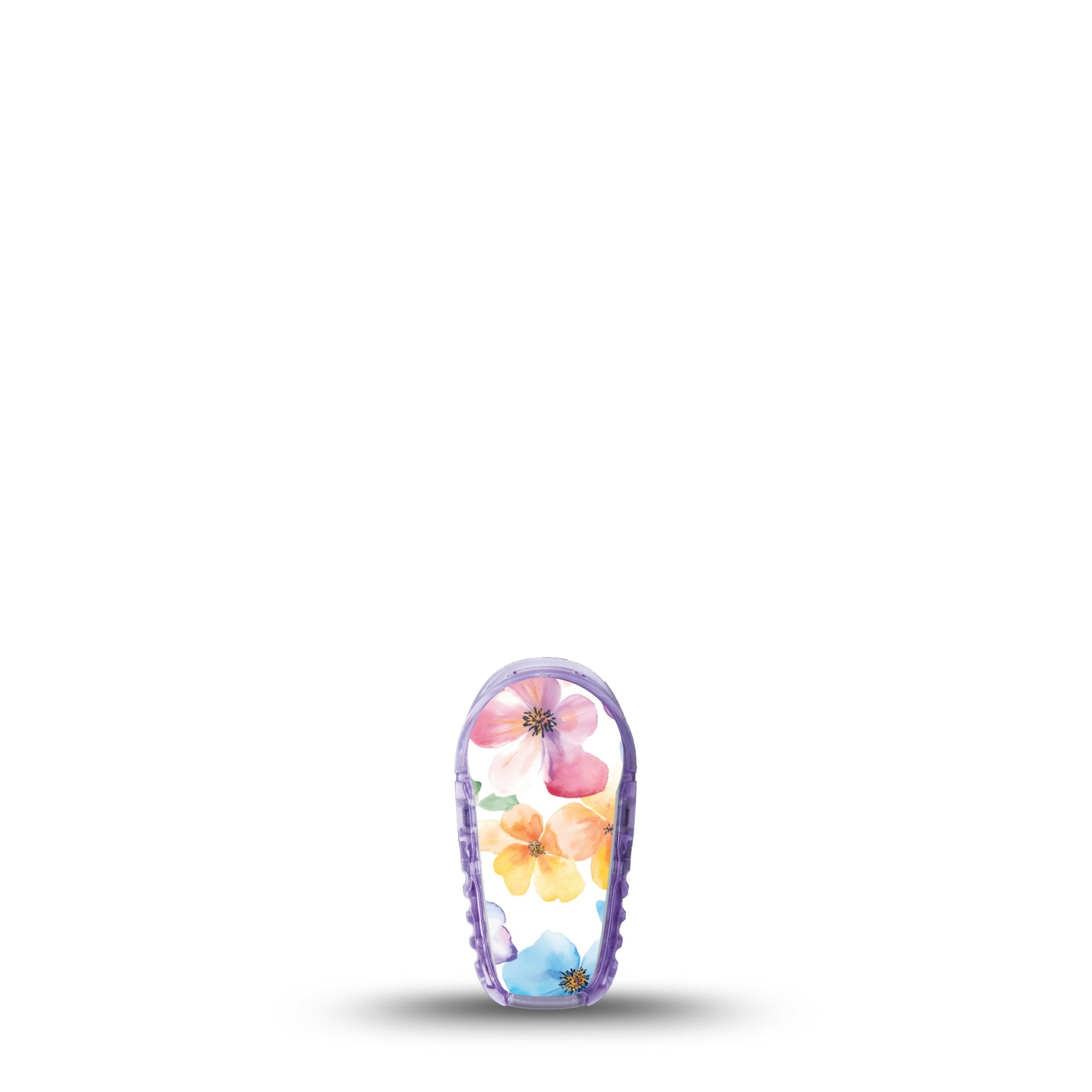 ExpressionMed Luminous Florals Dexcom G6 Sticker Single Sticker Only Soft Multicolored Blooms, Decorative Decal CGM Design