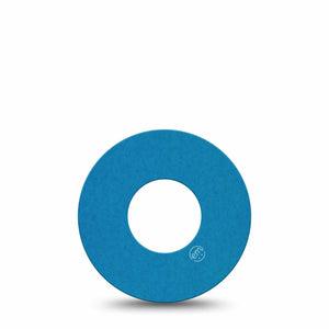 ExpressionMed Teal Freestyle Libre and Libre 2 Plus Tape, Abbott Lingo, Single Tape Teal Solid Color, Fixing Ring Tape Continuous Glucose Monitor Design