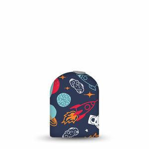 ExpressionMed Space Pod Full Wrap Sticker Pod Full Wrap Sticker Single Sticker Space Astronaut Theme Vinyl Decoration Pump design