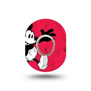 ExpressionMed Magical Mouse Dexcom G7 Mini Tape, Dexcom Stelo Glucose Biosensor System,  Single Tape and Single Sticker Timeless Mickey Mouse Clubhouse Patch Continuous Glucose Monitor Design