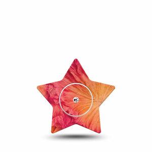 ExpressionMed Ruffles Freestyle Libre, Libre 2 Plus, and Abbott Lingo Star, Single Tape and Single Sticker Paper ruffle inspired Patch for CGM