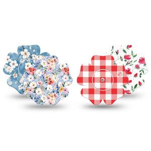 ExpressionMed Liberty Blooms Freestyle Libre, Libre 2 Plus, and Abbott Lingo Flower, tape and sticker  holiday floral pattern Best Covers for CGM