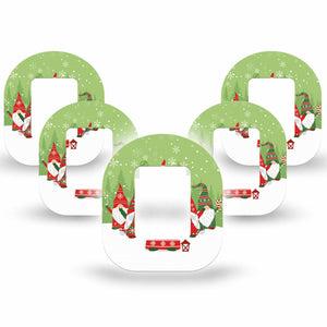 ExpressionMed Holiday Gnomies Tandem Mobi Tape 5-Pack Tape Bright Cute Christmas Gnomes, Adhesive Patch Pump Design