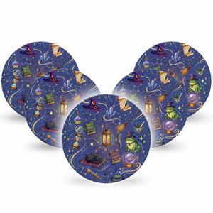 ExpressionMed Wizarding World Dexcom G7 and Dexcom Stelo Glucose Biosensor System OverPatch, 5-Pack Harry Potter wizard tools Patch for Continuous Glucose Monitor