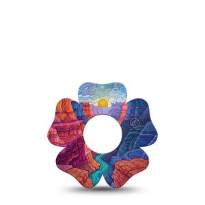ExpressionMed Grand Canyon Infusion Flower, 5-Pack desert canyon pattern Best Covers For Insulin Pump
