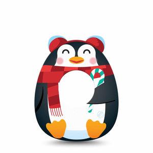 ExpressionMed Happy Penguin Freestyle Libre 2 Gumdrop Shape Tape, Abbott Lingo, Single Tape Holiday-Themed Penguin, Patch CGM Design