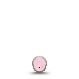 ExpressionMed Baby Pink Dexcom G7 Sticker, Dexcom Stelo Glucose Biosensor System, Single Sticker Only Solid Baby Pink, Vinyl Decoration Continuous Glucose Monitor Design