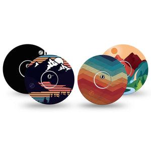 ExpressionMed Retro Alpine Trek Variety Pack Freestyle Libre 3 and Libre 3 Plus Sticker and Tape  Autumn Winter Hobbies, Vinyl Sticker and Tape Pairing CGM Design
