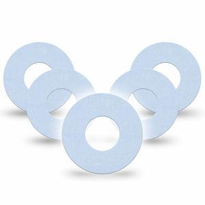 ExpressionMed Light Wash Jeans Freestyle Libre and Libre 2 Plus Tape, Abbott Lingo, 5-Pack Tape Basic Color, Fixing Ring Tape Continuous Glucose Monitor Design