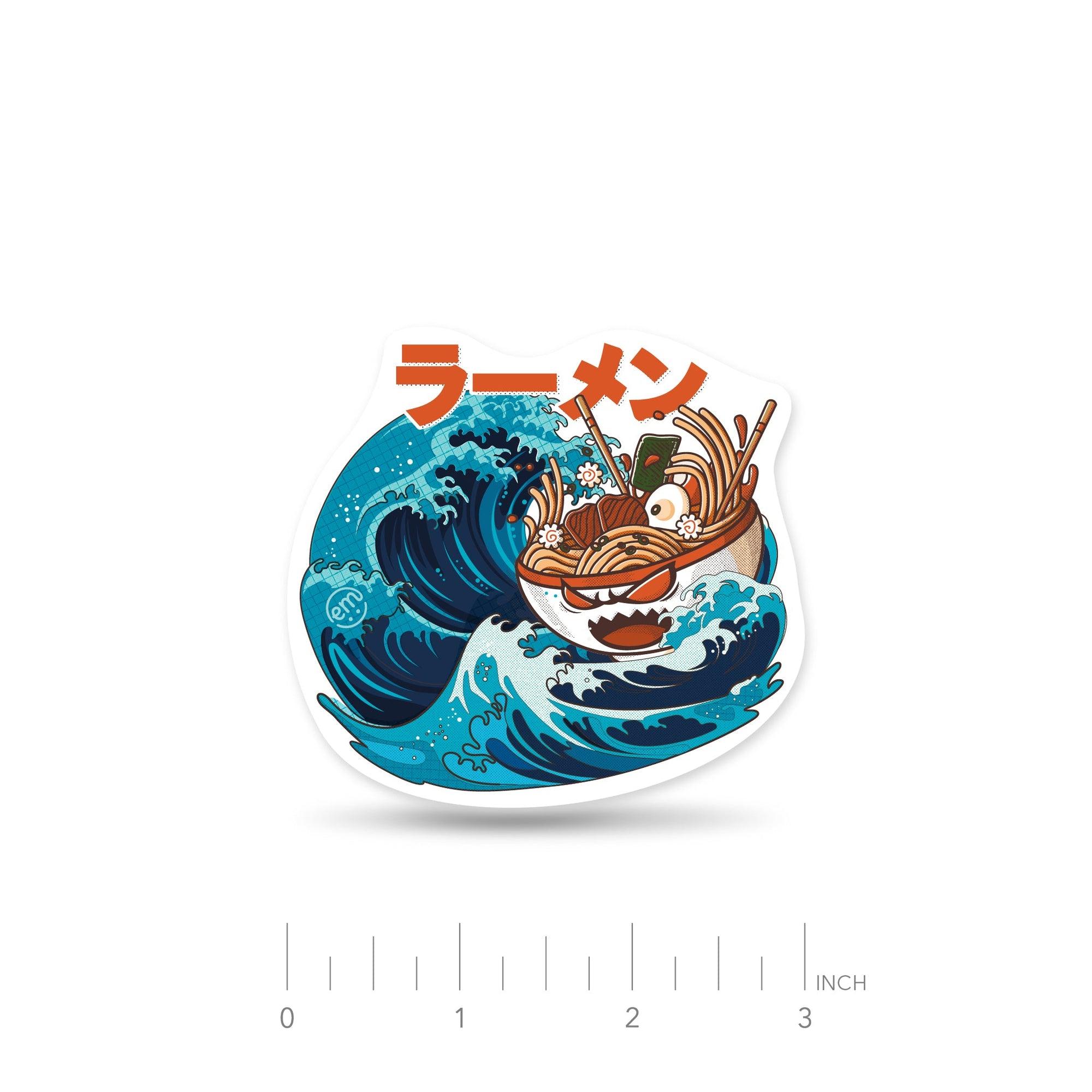 ExpressionMed Angry Ramen Decorative Sticker