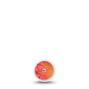 ExpressionMed Ruffles Freestyle Libre, Libre 2 Plus, and Abbott Lingo Sticker, Single Sticker Sunset color floral Decorative Patch for Continuous Glucose Monitor