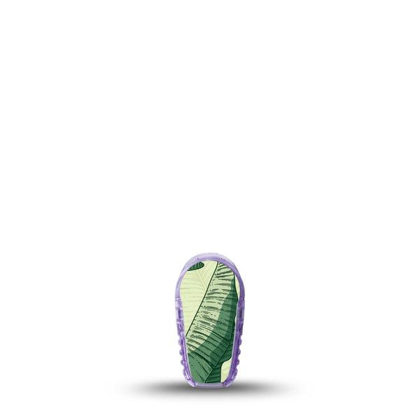 ExpressionMed Palm Leaf Dexcom G6 Sticker, Single Sticker Tropical palm leaves Decorative Adhesive Tape for CGM