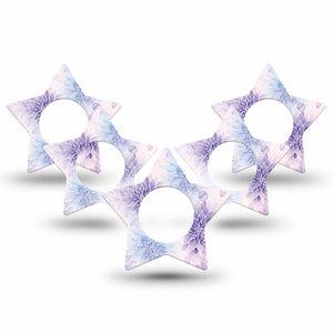 ExpressionMed Wisteria Fade Freestyle Libre, Libre 2 Plus, and Abbott Lingo Star, 5-Pack Faded purple petals Accessories for Continuous Glucose Monitor