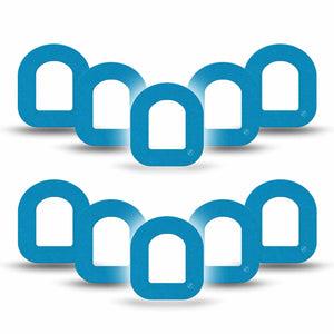 ExpressionMed Teal Omnipod Mini Tape, 10-Pack Tape Color Sample Inspired, Adhesive Tape Pump Design