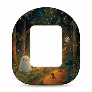 ExpressionMed Woodland Ghost Tandem Mobi, Single Tape Halloween ghost aesthetic Best Covers For Insulin Pump