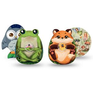 ExpressionMed Woodland Wonders Variety Pack Freestyle Libre 3 and Libre 3 Plus Sticker and Tape  Florals and Animals, Vinyl Sticker and Tape Pairing CGM Design