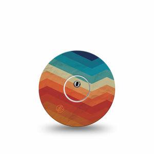 ExpressionMed Retro Winter Coat Freestyle Libre 3 and Libre 3 Plus Sticker and Tape  Retro Inspired, Vinyl Sticker and Tape Pairing CGM Design