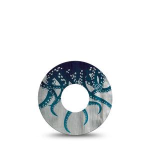 ExpressionMed Tentacles Infusion Set Tape, 5-Pack Tape Aquatic Themed, Overlay Patch Continuous Glucose Monitor Design