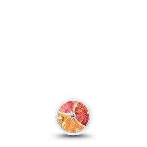 ExpressionMed Oranges Freestyle Libre, Libre 2 Plus, and Abbott Lingo Sticker, Single Sticker Summer citrus slices Decorative Patch for Continuous Glucose Monitor