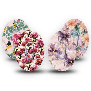 ExpressionMed Warm Florals Dexcom G6, tape and sticker  Spring blossomings Waterproof Plaster for Continuous Glucose Monitor
