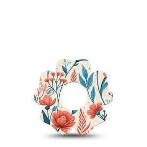 ExpressionMed Desert Wildflower Infusion Flower, 5-Pack Red and teal florals Best Covers For Insulin Pump