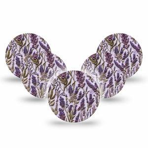 ExpressionMed Stitched Bloom Freestyle Libre 3 and Libre 3 Plus OverPatch, 5-Pack Textile blooms Plaster for Continuous Glucose Monitor