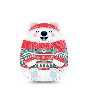 ExpressionMed Cozy Polar Bear Freestyle Libre Sticker and Tape, Abbott Lingo,  Polar Bear Squishmallow-Inspired, Adhesive Sticker and Tape Design Continuous Glucose Monitor Design