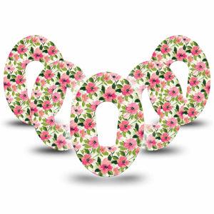 ExpressionMed Painter’s Cosmos Dexcom G6, 5-Pack Rosy pink blooms Best Covers for CGM
