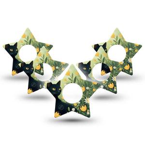 ExpressionMed Jungle Cat Infusion Star, 10-Pack Floral meadows Waterproof Sensor Cover For Pump