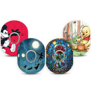 ExpressionMed Fairytale Dexcom G7 and Dexcom Stelo Glucose Biosensor System, tape and sticker  disney fairytale characters Decorative Decal for CGM