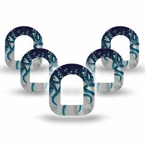 ExpressionMed Tentacles Omnipod Mini Tape, 5-Pack Tape Marine Life, Adhesive Tape Pump Design