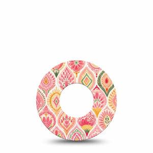 ExpressionMed Blush Freestyle Libre, Libre 2 Plus, and Abbott Lingo, Single Tape delicate color wash Fixing Ring Patch for CGM