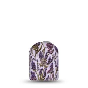 ExpressionMed Stitched Bloom Omnipod Sticker, Pod Full Wrap Sticker Purple embroidery Best Covers For Pump