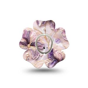 ExpressionMed Pink Pearls Dexcom G7 and Dexcom Stelo Glucose Biosensor System Flower, Single Tape and Single Sticker Pearl flowers Patch for CGM