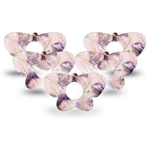 ExpressionMed Pink Pearls Infusion Butterfly, 10-Pack Frosty pink  Fixing Ring Tape For Pump